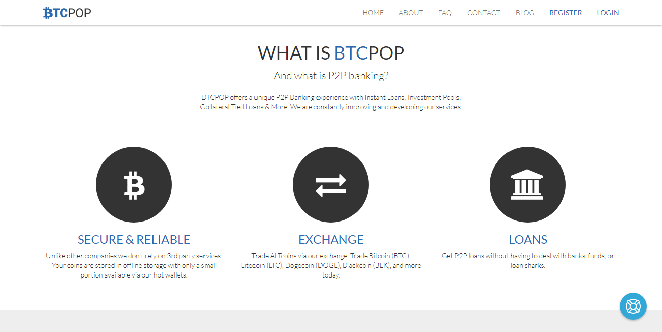 Bitcoin Load Lender - BTCPOP